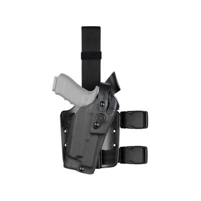 Safariland 6304RDS ALS/SLS Drop Leg Glock Holster Glock 17/22/31 w/ITI M3 Right Hand Cordura Double Strap Multi Cam 6304RDS-832-701
