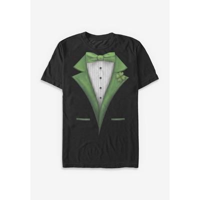 Men’s Big & Tall St Patty'S Tux Graphic Tee in Black (Size 3XT)