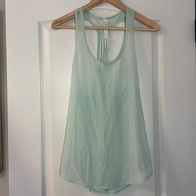 Lululemon Athletica Tops | Lululemon Mesh Tank Size 6 | Color: Green | Size: 6