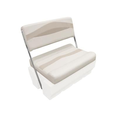 Wise Premier Pontoon Flip-Flop Seat Cushions Only Platinum/Mocha Java/Khaki Large BM1152-1066