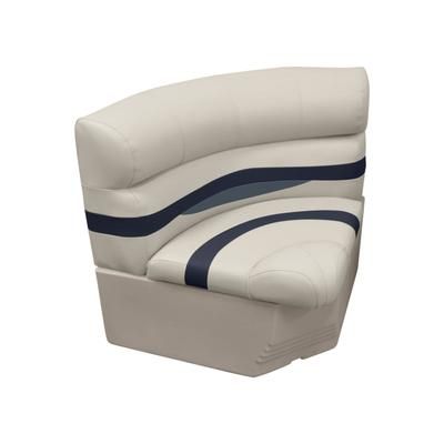 Wise Premier Pontoon 28in Radius Corner Cushions Only Platinum/Mocha Java/Khaki Large BM11028-1066