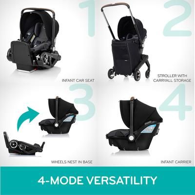 Evenflo Shyft DualRide Infant Car Seat and Stroller Combo - Boone Gray
