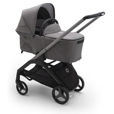 Bugaboo Dragonfly Complete Lightweight Compact Stroller + Bassinet - Graphite / Grey Melange / Grey
