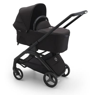 Bugaboo Dragonfly Complete Lightweight Compact Stroller + Bassinet - Black / Midnight Black / Midnig