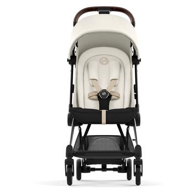 Cybex COYA Compact Stroller - Chrome / Dark Brown / Off White