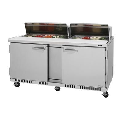 Turbo Air PST-72-FB-N 72 5/8" PRO Series Sandwich/Salad Prep Table w/ Refrigerated Base, 115v, Stainless Steel