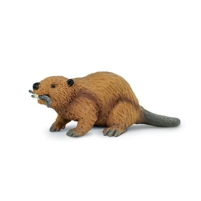 Beaver Toy Figure, .112 LB, Multi-Color