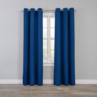 Wide Width BH Studio Microfiber Grommet Panel by BH Studio in Navy (Size 50" W 72" L)