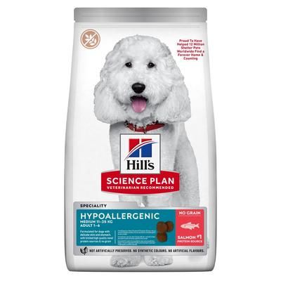 14kg Salmon Medium Hypoallergenic Adult 1+ Science Plan Hill's Dry Dog Food