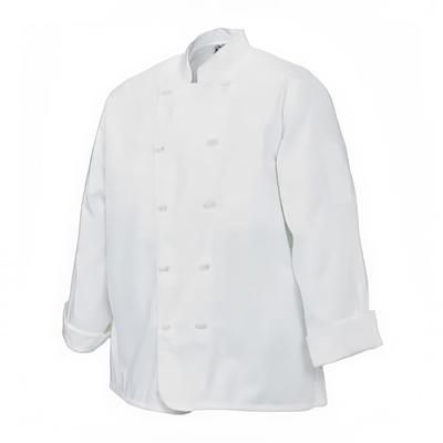 Chef Revival J050-XL Poly Cotton Chef Jacket, Cloth Knot, X-Large, White