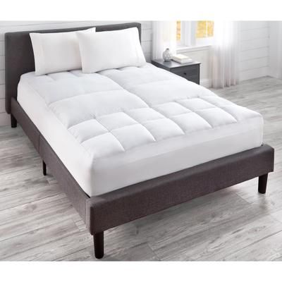 Lumbar Support Topper by BrylaneHome in White (Size TWIN)