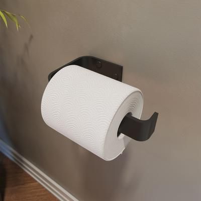 Randolph Morris Flat Metal Toilet Paper Holder Matte Black 10045086-340