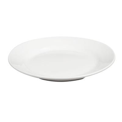 Libbey 999023 139 9" Round Constellation Plate - Porcelain, Lunar White