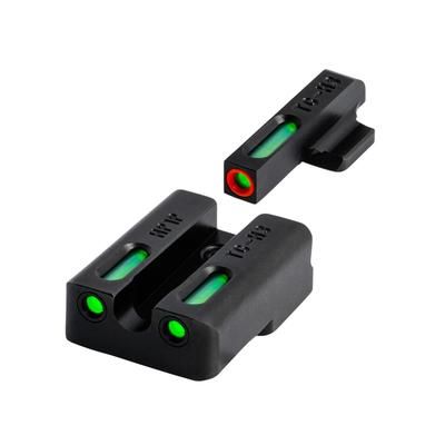 TruGlo TG13XD2PC TFX Pro Black Green Tritium & Fiber Optic Orange Outline Fro