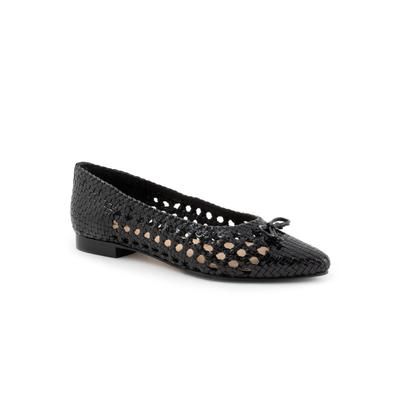 Women's Edith Flat by Trotters in Black (Size 8 1/2 M)