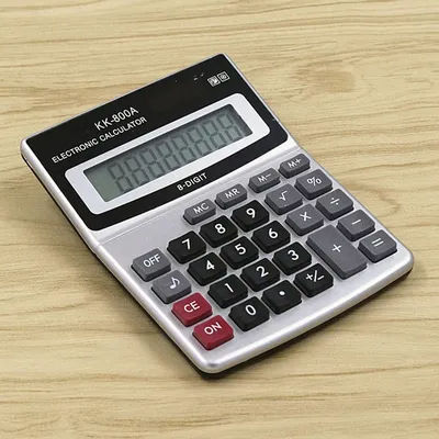 Calculator KK-800A Metal Desktop large font wide Calculator 8 A Business Computer Office Supplies