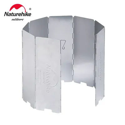 Naturehike Ultralight Outdoor 8 Plates Foldable Wind Shield Camping Stoves Windshield Foldable Gas Cookers Wind Deflectors Stove