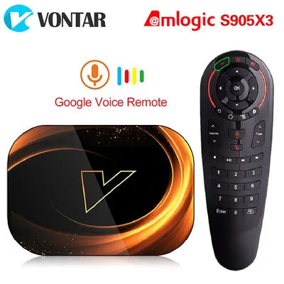 VONTAR X3 8K 4GB 128GB TV BOX Android 9.0 Amlogic S905X3 Dual Wifi 1080P 4K TVBOX Set Top Box 64GB 32GB Media player