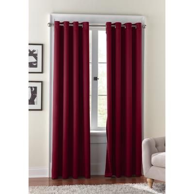 Wide Width BH Studio Room-Darkening Grommet Panel by BH Studio in Burgundy (Size 54" W 108"L) Window Curtain