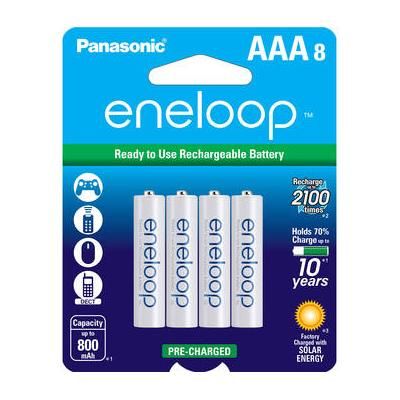 Panasonic eneloop AAA Rechargeable Ni-MH Batteries (800mAh, 8-Pack) BK-4MCCA8BA