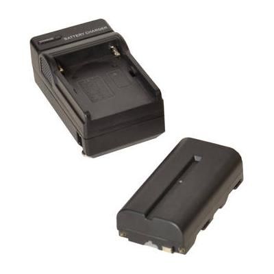 Bescor 2200mAh 7.4V NP-F Battery and Charger Kit BCK18