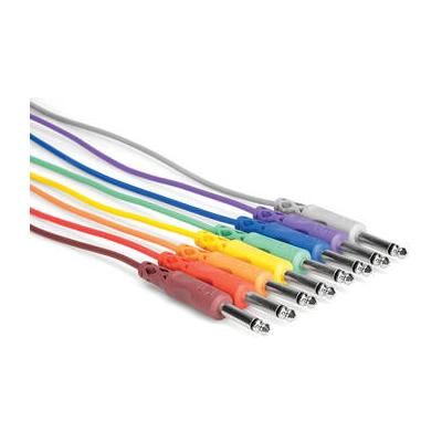 Hosa Technology 1/4" Phone Male to 1/4" Phone Male Patchbay Cables - 3' (Set of 8) CPP-890