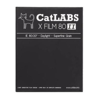 CatLABS X Film 80 II Black and White Negative Film (4 x 5", 25 Sheets) CLXF802