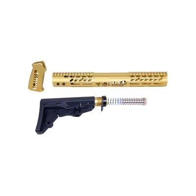 Guntec USA AR-15 ''Trump Series'' Limited Edition Furniture Set Anodized Gold TRUMP-SET-MIL-GOLD