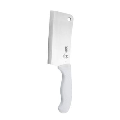 Taylor 5248377 6" Cleaver w/ White Nylon/Silicone Handle, High Carbon German Steel, 11-5/8" L Overall, 6" Blade