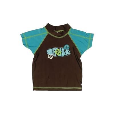 Carter's Rash Guard: Brown Sporting & Activewear - Size 18 Month