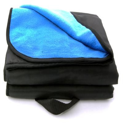 Outdoor Stadium Throw Blanket by J. Hunt in Blue