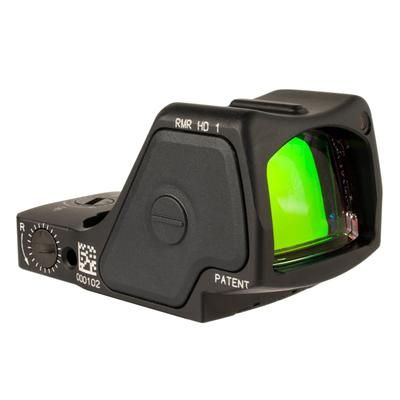 Trijicon RMR HD 1x Reflex Red Dot Sights 55 MOA Adjustable LED Reticle w/ 1.0 MOA Red Dot Black 1 MOA 3200001