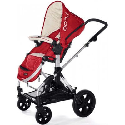 I'Coo 2011 Targo Stroller & Pram in Strawberry Red