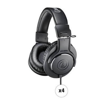 Audio-Technica ATH-M20x Closed-Back Monitor Headphones (Black, 4-Pack) ATH-M20X