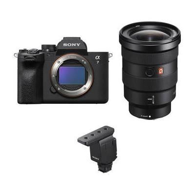 Sony a7 IV Mirrorless Camera with 16-35mm f/2.8 Lens and Microphone Kit ILCE-7M4/B