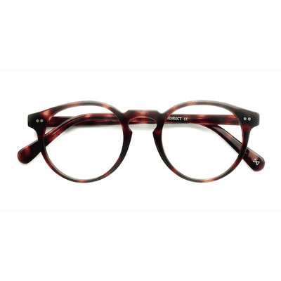 Unisex s round Warm Tortoise Acetate Prescription eyeglasses - Eyebuydirect s Theory