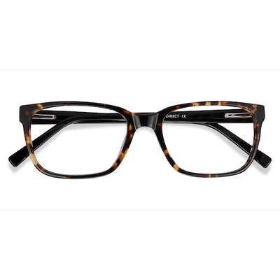 Male s rectangle Tortoise Acetate Prescription eyeglasses - Eyebuydirect s Demo