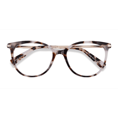 Female s horn Ivory Tortoise Acetate, Metal Prescription eyeglasses - Eyebuydirect s Attitude