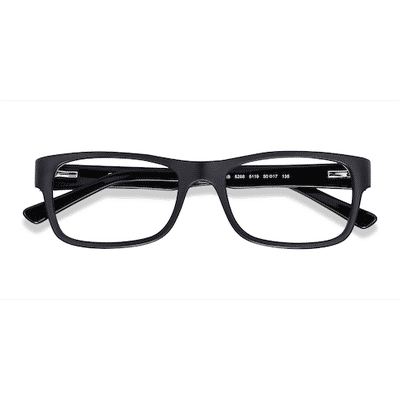 Unisex s rectangle Matte Black Acetate Prescription eyeglasses - Eyebuydirect s Ray-Ban RB5268