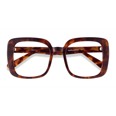 Female s square Tortoise Acetate Prescription eyeglasses - Eyebuydirect s Heather