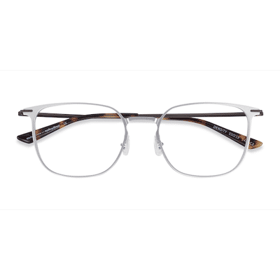 Unisex s square Light Silver & Gunmetal Aluminium Alloy,Titanium Prescription eyeglasses - Eyebuydirect s Density