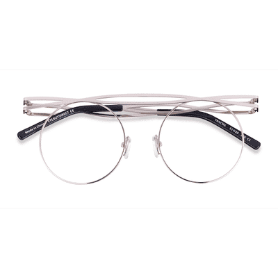 Unisex s aviator Light Gold Metal Prescription eyeglasses - Eyebuydirect s Fractal