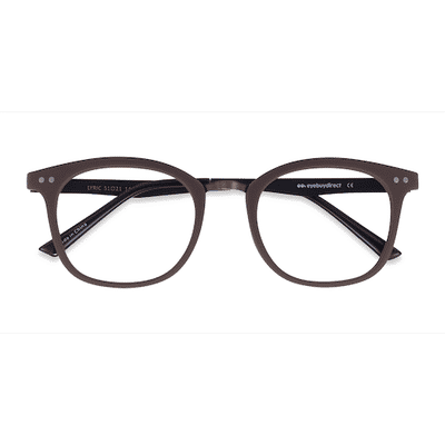 Female s square Brown Plastic Prescription eyeglasses - Eyebuydirect s Lyric