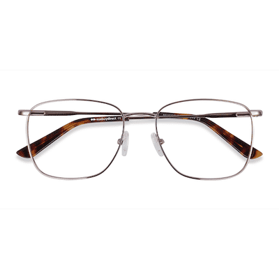 Unisex s square Rose Gold Metal Prescription eyeglasses - Eyebuydirect s Reason