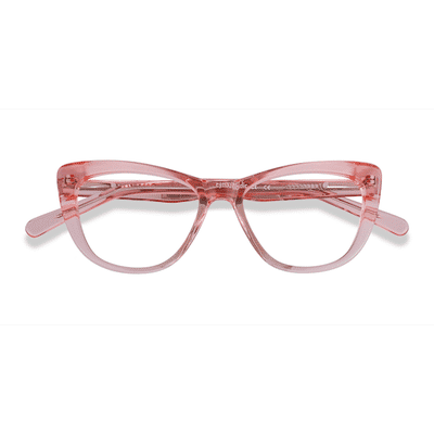 Unisex s horn Pink Acetate Prescription eyeglasses - Eyebuydirect s Little Charlotte