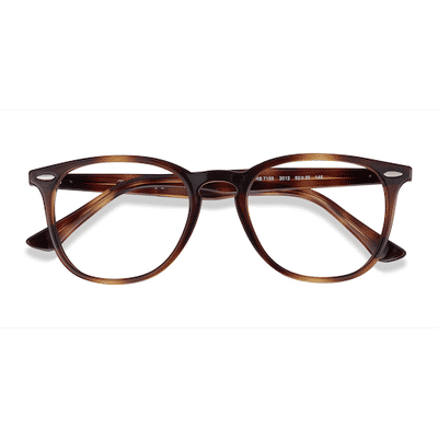 Unisex s square Tortoise Plastic Prescription eyeglasses - Eyebuydirect s Ray-Ban RB7159