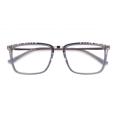 Male s rectangle Clear Acetate,Metal Prescription eyeglasses - Eyebuydirect s Volume