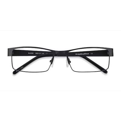Male s rectangle Black Metal Prescription eyeglasses - Eyebuydirect s Blaise