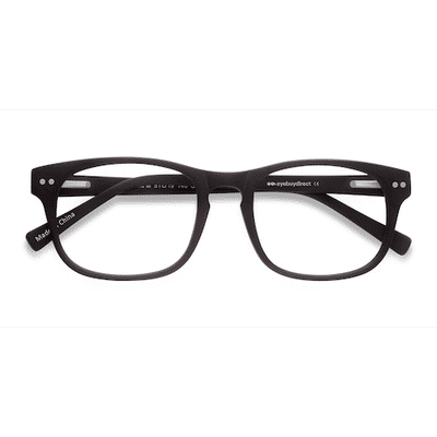 Unisex s square Coffee Acetate Prescription eyeglasses - Eyebuydirect s Carla