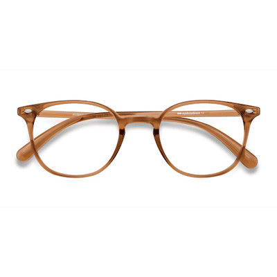 Unisex s round Clear Copper Plastic Prescription eyeglasses - Eyebuydirect s Hubris